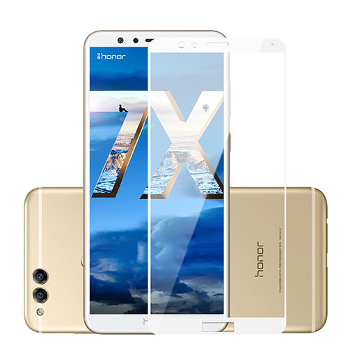 Ultra Clear Full Screen Protector Tempered Glass F04 for Huawei Honor 7X White