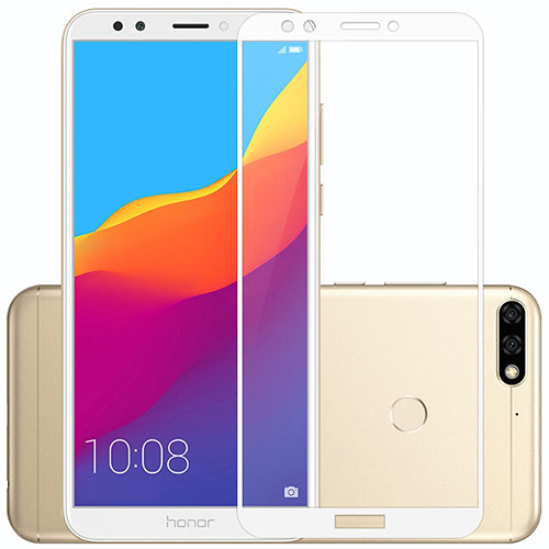 Ultra Clear Full Screen Protector Tempered Glass F04 for Huawei Y7 (2018) White