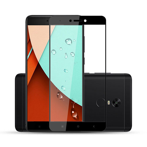 Ultra Clear Full Screen Protector Tempered Glass F04 for Xiaomi Redmi Note 4X High Edition Black