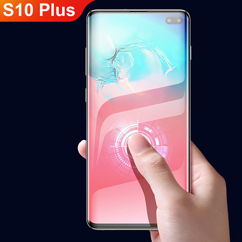 Ultra Clear Full Screen Protector Tempered Glass F05 for Samsung Galaxy S10 Plus Black