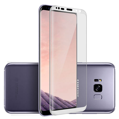 Ultra Clear Full Screen Protector Tempered Glass F06 for Samsung Galaxy S8 Plus White