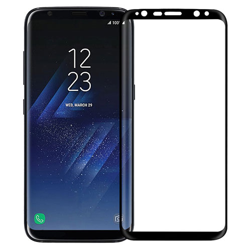 Ultra Clear Full Screen Protector Tempered Glass F12 for Samsung Galaxy S8 Black