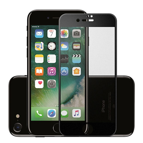 Ultra Clear Full Screen Protector Tempered Glass F16 for Apple iPhone 8 Black