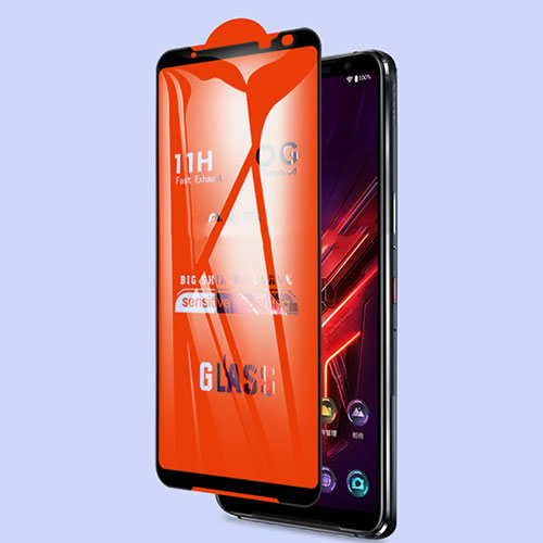 Ultra Clear Full Screen Protector Tempered Glass for Asus ROG Phone 3 Black