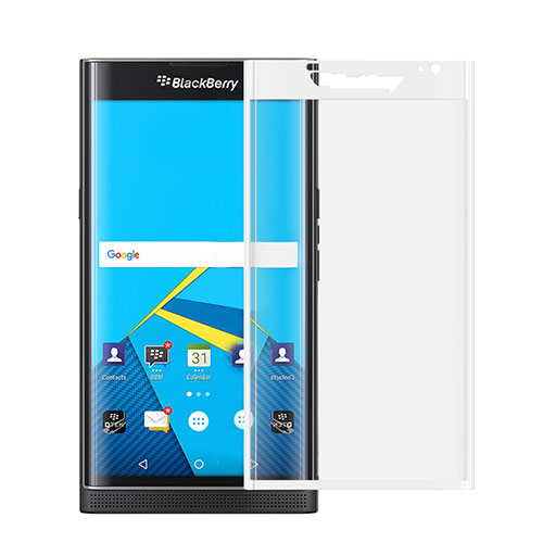 Ultra Clear Full Screen Protector Tempered Glass for Blackberry Priv White