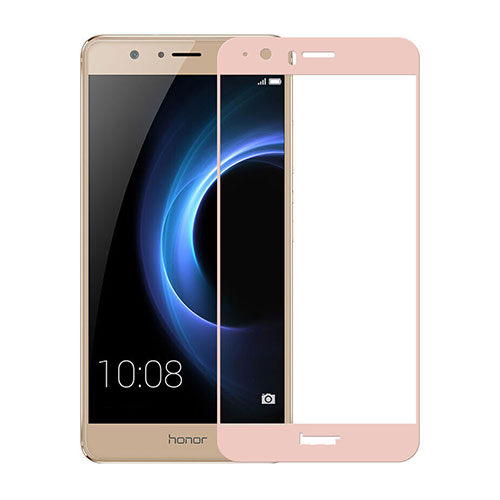 Ultra Clear Full Screen Protector Tempered Glass for Huawei Honor V8 Pink