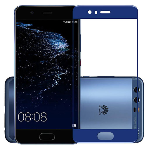 Ultra Clear Full Screen Protector Tempered Glass for Huawei P10 Blue