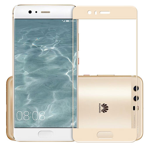 Ultra Clear Full Screen Protector Tempered Glass for Huawei P10 Gold