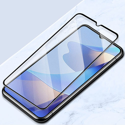 Ultra Clear Full Screen Protector Tempered Glass for Oppo A1x 5G Black