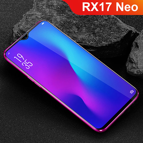 Ultra Clear Full Screen Protector Tempered Glass for Oppo RX17 Neo Black