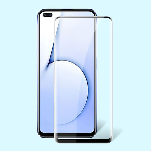 Ultra Clear Full Screen Protector Tempered Glass for Realme X50t 5G Black