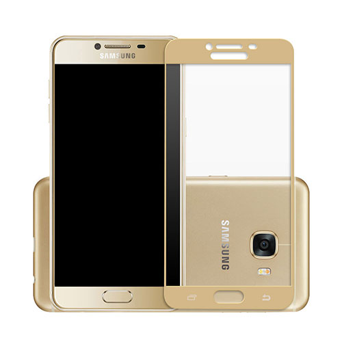 Ultra Clear Full Screen Protector Tempered Glass for Samsung Galaxy C5 SM-C5000 Gold