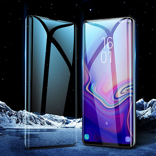 Ultra Clear Full Screen Protector Tempered Glass for Samsung Galaxy S10 Black