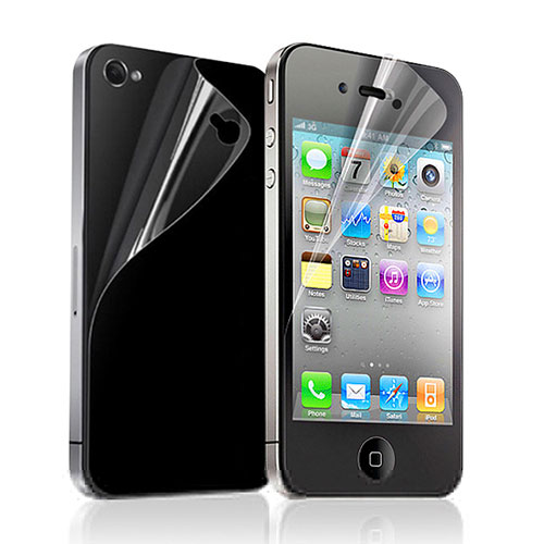 Ultra Clear Screen Protector Front and Back Film for Apple iPhone 4 Clear