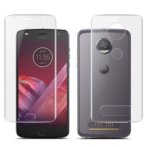 Ultra Clear Screen Protector Front and Back Film for Motorola Moto Z2 Play Clear