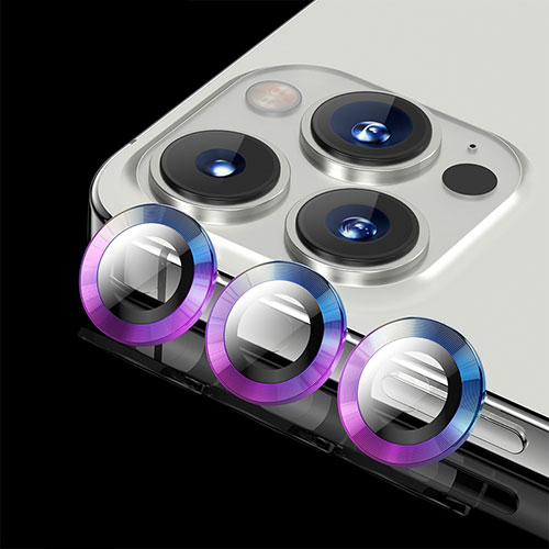 Ultra Clear Tempered Glass Camera Lens Protector C08 for Apple iPhone 16 Pro Max Purple