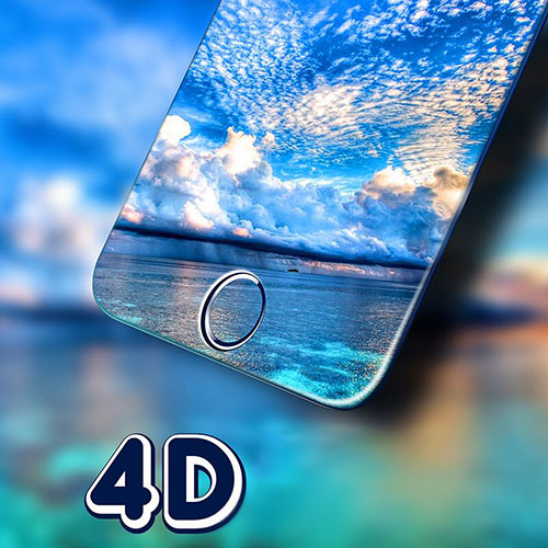 Ultra Clear Tempered Glass Screen Protector Film 4D for Apple iPhone 8 Plus Clear