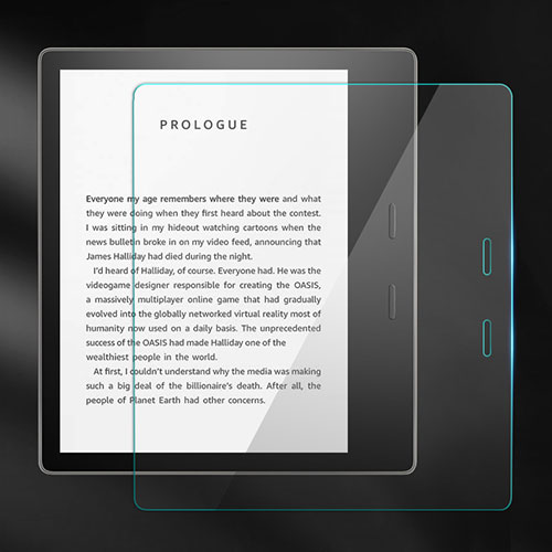 Ultra Clear Tempered Glass Screen Protector Film for Amazon Kindle Oasis 7 inch Clear