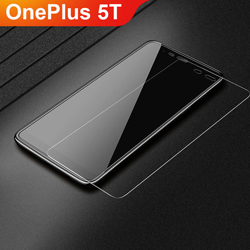 Ultra Clear Tempered Glass Screen Protector Film T04 for OnePlus 5T A5010 Clear