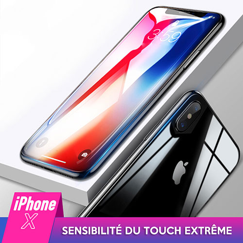 Ultra Clear Tempered Glass Screen Protector Front and Back for Apple iPhone Xs Clear