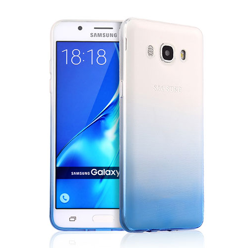 Ultra Slim Transparent Gel Gradient Soft Case for Samsung Galaxy J5 (2016) J510FN J5108 Blue