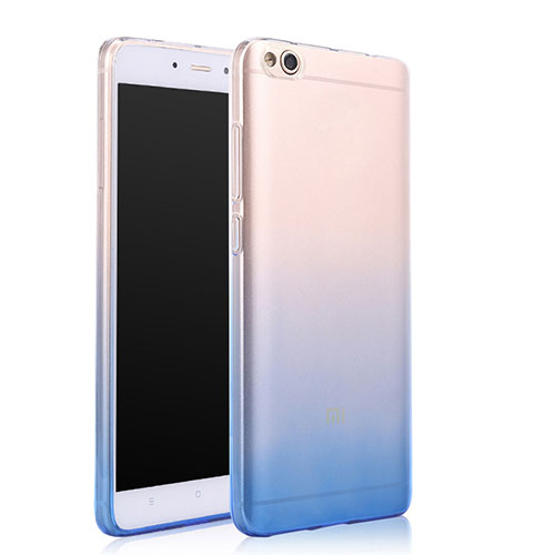 Ultra Slim Transparent Gel Gradient Soft Case for Xiaomi Mi 5C Blue