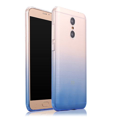 Ultra Slim Transparent Gel Gradient Soft Case for Xiaomi Redmi Pro Blue