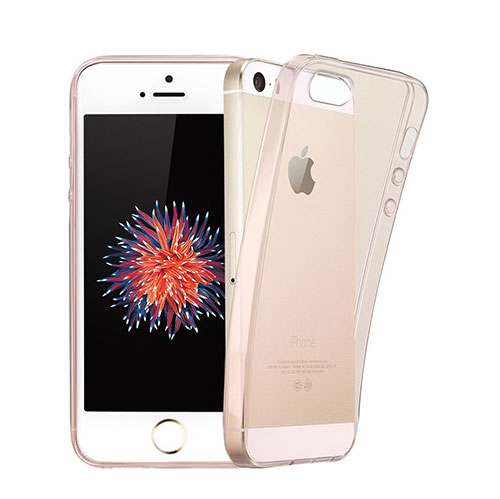 Ultra Slim Transparent Gel Soft Cover for Apple iPhone 5 Pink