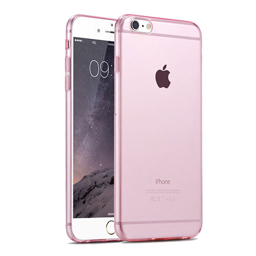 Ultra Slim Transparent Gel Soft Cover for Apple iPhone 6 Plus Pink