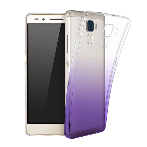 Ultra Slim Transparent Gradient Soft Case for Huawei GR5 Mini Purple