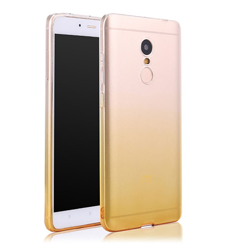 Ultra Slim Transparent Gradient Soft Case for Xiaomi Redmi Note 4X High Edition Yellow