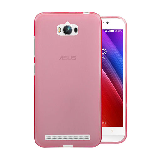 Ultra Slim Transparent TPU Soft Case for Asus Zenfone Max ZC550KL Pink