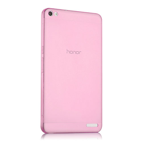 Ultra Slim Transparent TPU Soft Case for Huawei MediaPad X2 Pink