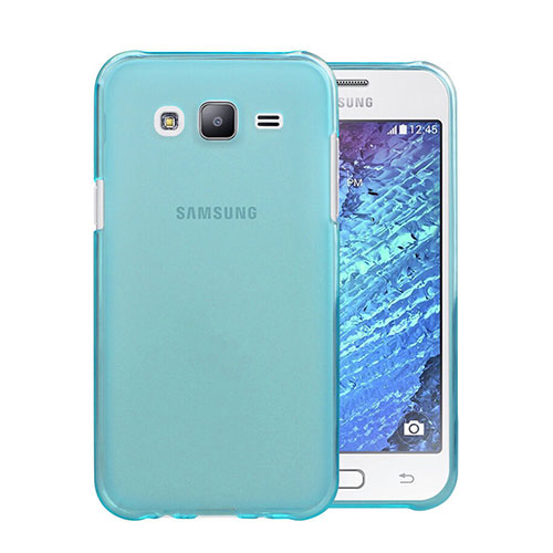 Ultra Slim Transparent TPU Soft Case for Samsung Galaxy J5 SM-J500F Sky Blue