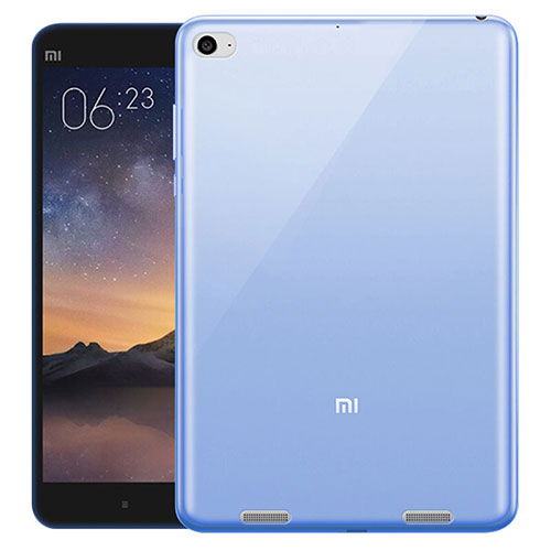 Ultra Slim Transparent TPU Soft Case for Xiaomi Mi Pad 3 Blue