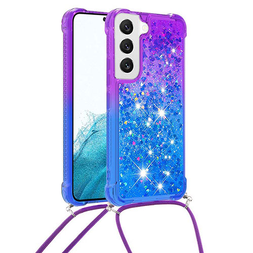 Ultra-thin Silicone Gel Gradient Soft Case Cover Y01B for Samsung Galaxy S21 5G Blue