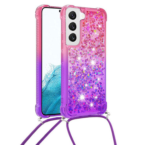 Ultra-thin Silicone Gel Gradient Soft Case Cover Y01B for Samsung Galaxy S22 Plus 5G Purple