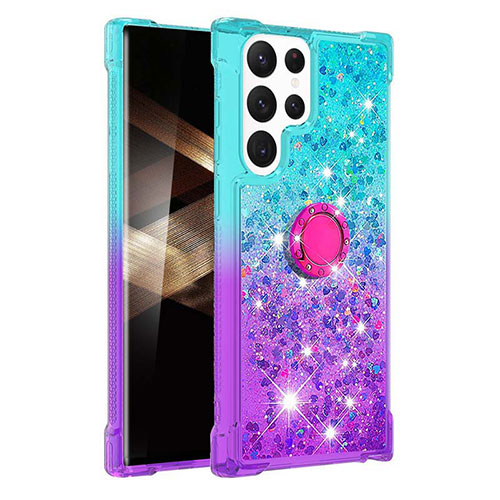 Ultra-thin Silicone Gel Gradient Soft Case Cover Y04B for Samsung Galaxy S24 Ultra 5G Mixed