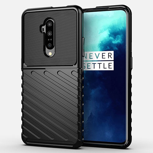 Ultra-thin Silicone Gel Soft Case 360 Degrees Cover A01 for OnePlus 7T Pro 5G Black
