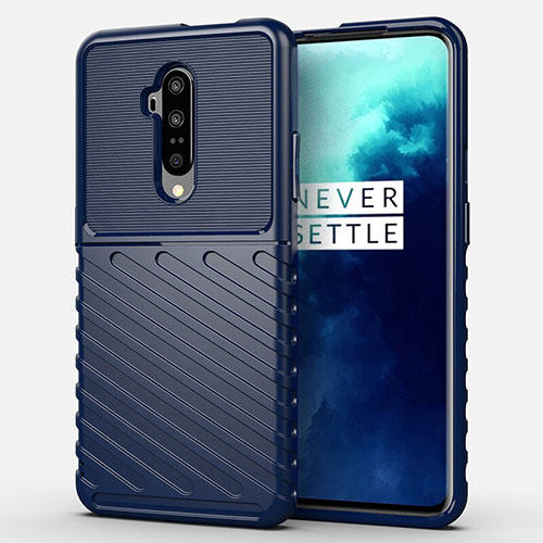 Ultra-thin Silicone Gel Soft Case 360 Degrees Cover A01 for OnePlus 7T Pro 5G Blue