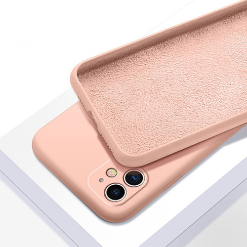 Ultra-thin Silicone Gel Soft Case 360 Degrees Cover C01 for Apple iPhone 11 Pink