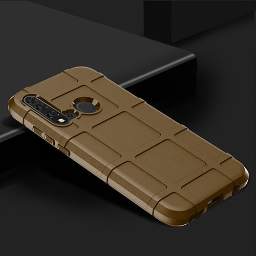 Ultra-thin Silicone Gel Soft Case 360 Degrees Cover C01 for Huawei Nova 5i Brown