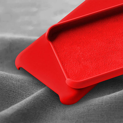 Ultra-thin Silicone Gel Soft Case 360 Degrees Cover C01 for Huawei P30 Lite New Edition Red