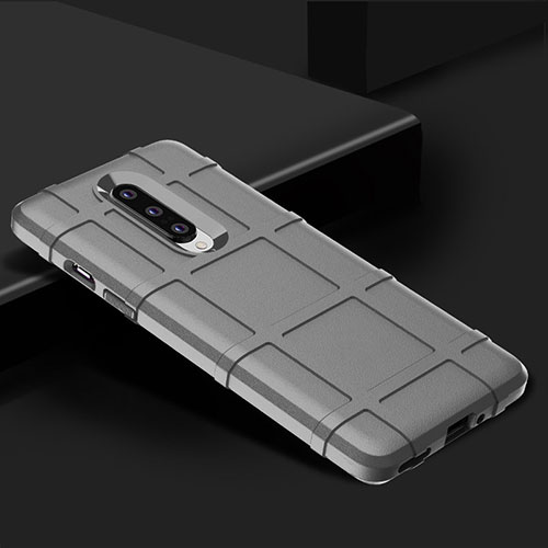 Ultra-thin Silicone Gel Soft Case 360 Degrees Cover C01 for OnePlus 8 Silver