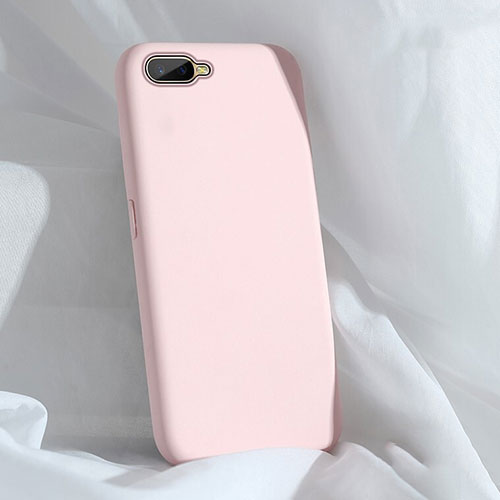 Ultra-thin Silicone Gel Soft Case 360 Degrees Cover C01 for Oppo K1 Pink