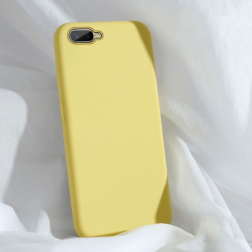 Ultra-thin Silicone Gel Soft Case 360 Degrees Cover C01 for Oppo R15X Yellow