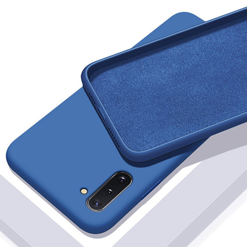 Ultra-thin Silicone Gel Soft Case 360 Degrees Cover C01 for Samsung Galaxy Note 10 Blue