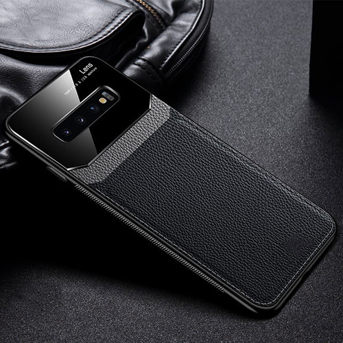 Ultra-thin Silicone Gel Soft Case 360 Degrees Cover C01 for Samsung Galaxy S10 Plus Black