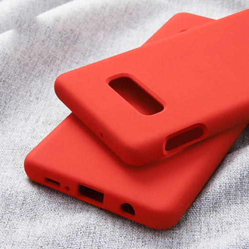 Ultra-thin Silicone Gel Soft Case 360 Degrees Cover C01 for Samsung Galaxy S10e Red