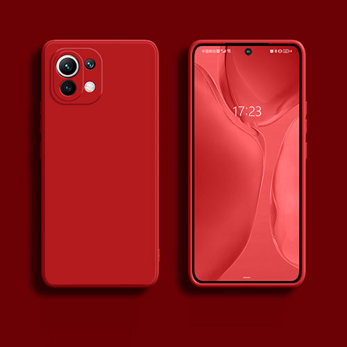 Ultra-thin Silicone Gel Soft Case 360 Degrees Cover C01 for Xiaomi Mi 11 Lite 5G Red